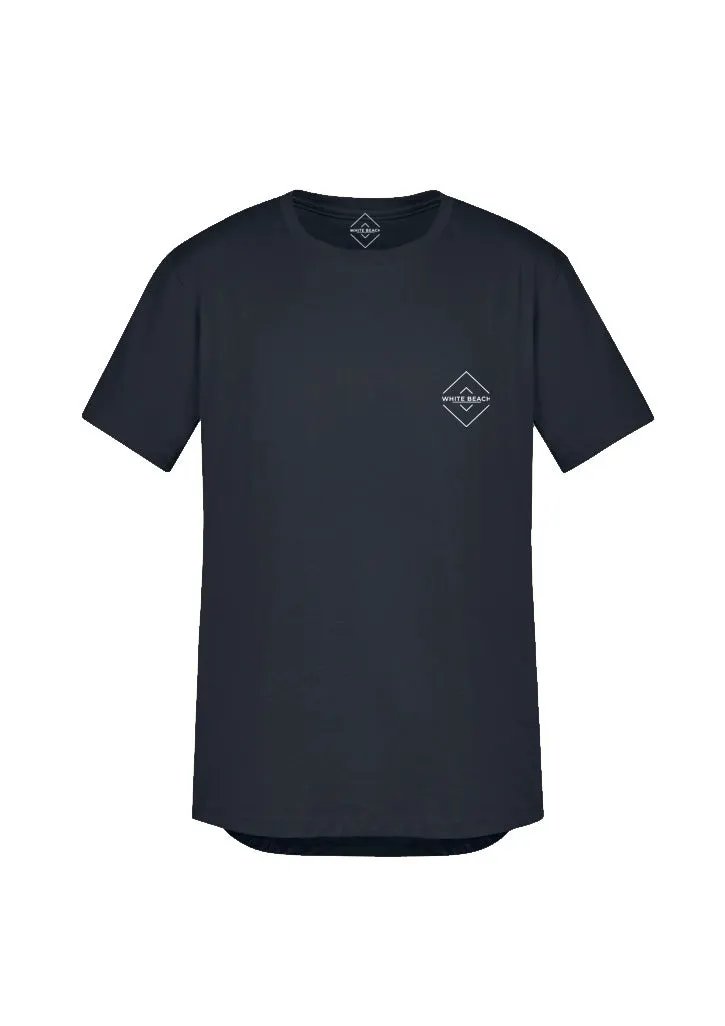 Unisex Black Light Weight Cotton Tee by White Beach