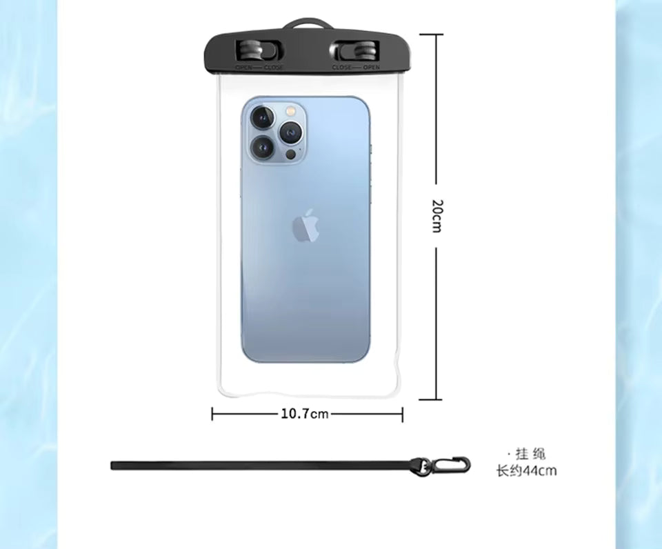 Universal Waterproof Phone Case for Swimming - Underwater Protector Pouch Cover Compatible with iPhone 11 12 13 14 15 16 pro - S by AliShop