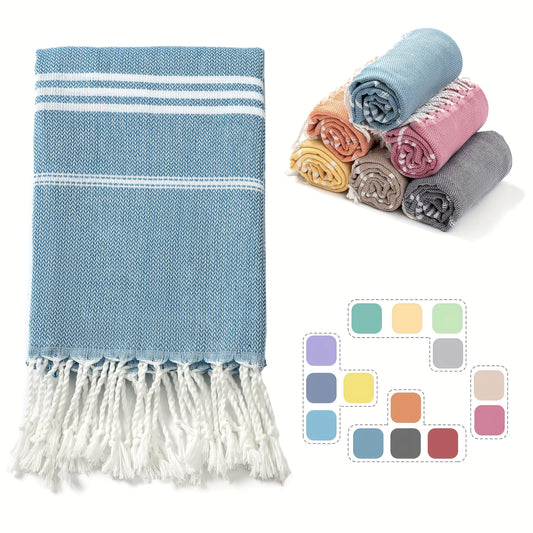 Thin Turkish Beach Towel 90*180CM Sauna Spa Gym sports Fitness Fringed Bath Towel kitchen Soft Absorbent Quick drying towels by AliShop