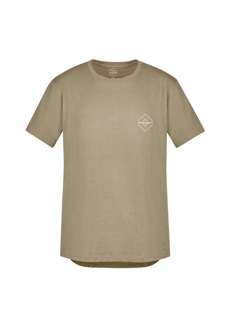 Unisex Light Khaki Light Weight Cotton Tee by White Beach