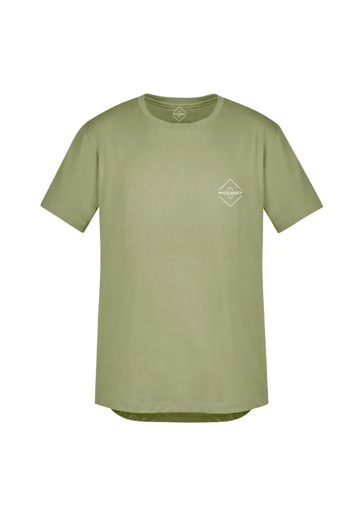 Unisex Light Sage Light Weight Cotton Tee by White Beach