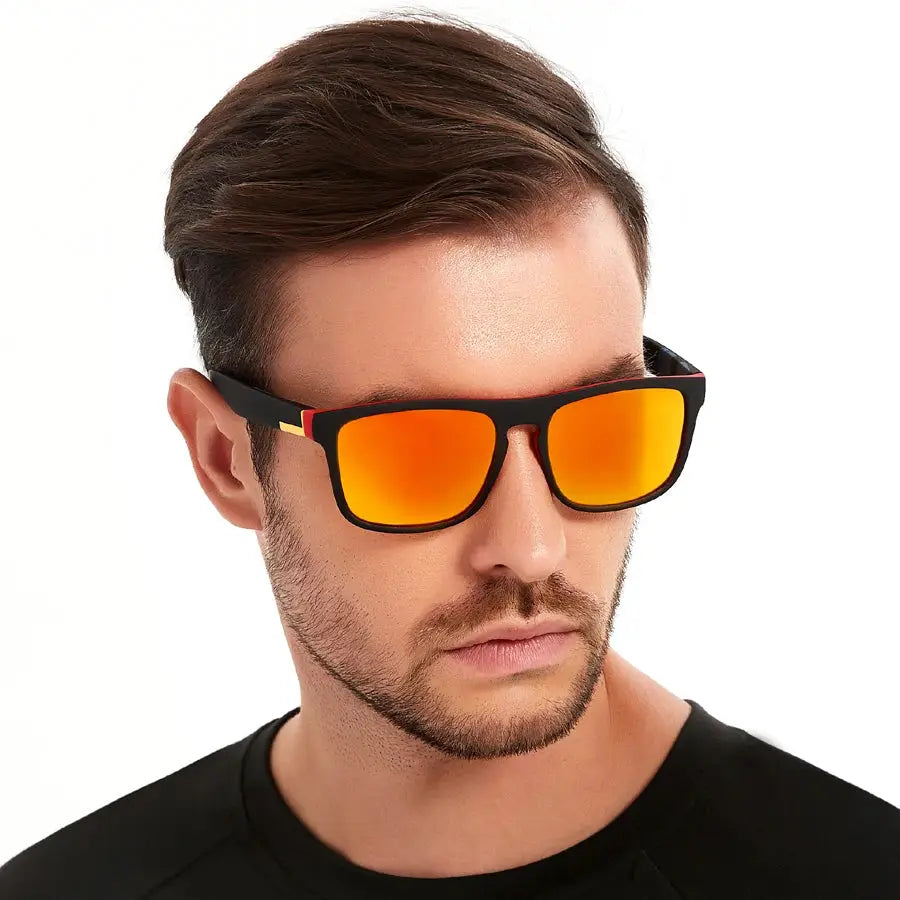 Fashion Vintage Square Sunglasses Men Women Fishing Driving Man Luxury Brand Designer Sun Glasses Anti-Glare Retro Eyewear by White Beach