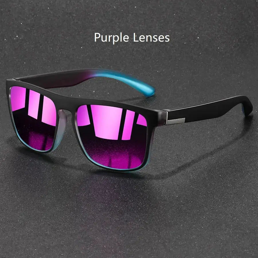 Fashion Vintage Square Sunglasses Men Women Fishing Driving Man Luxury Brand Designer Sun Glasses Anti-Glare Retro Eyewear by White Beach