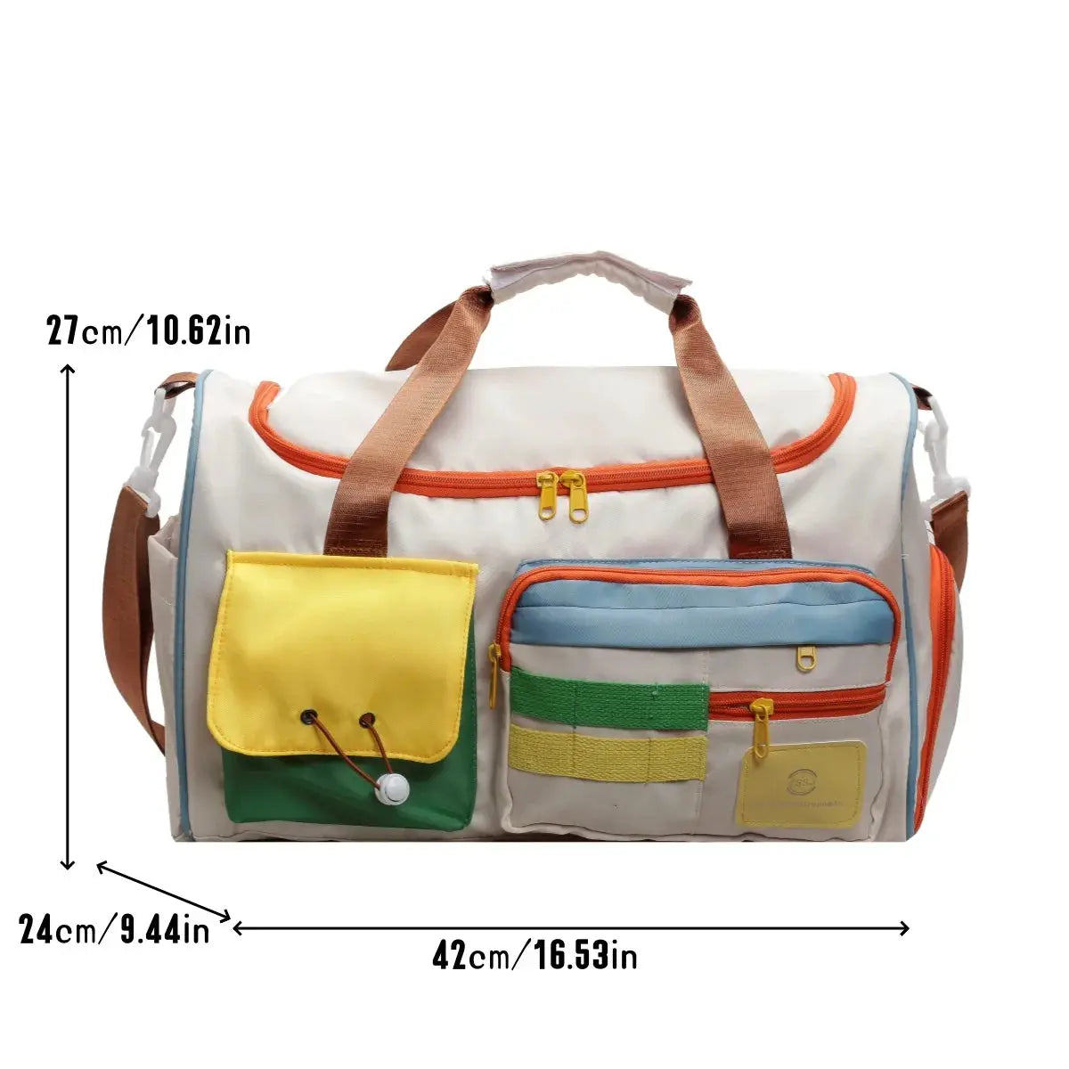 Travel Bag, Duffel Bag , Yoga Swimming Training Backpack, Satchel Shoulder Crossbody Tote Bag, Suitable for Men and and Women by White Beach