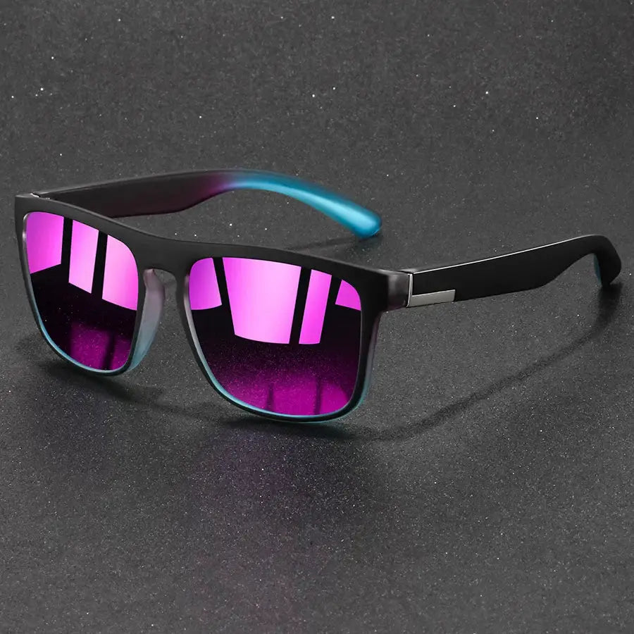 Fashion Vintage Square Sunglasses Men Women Fishing Driving Man Luxury Brand Designer Sun Glasses Anti-Glare Retro Eyewear by White Beach