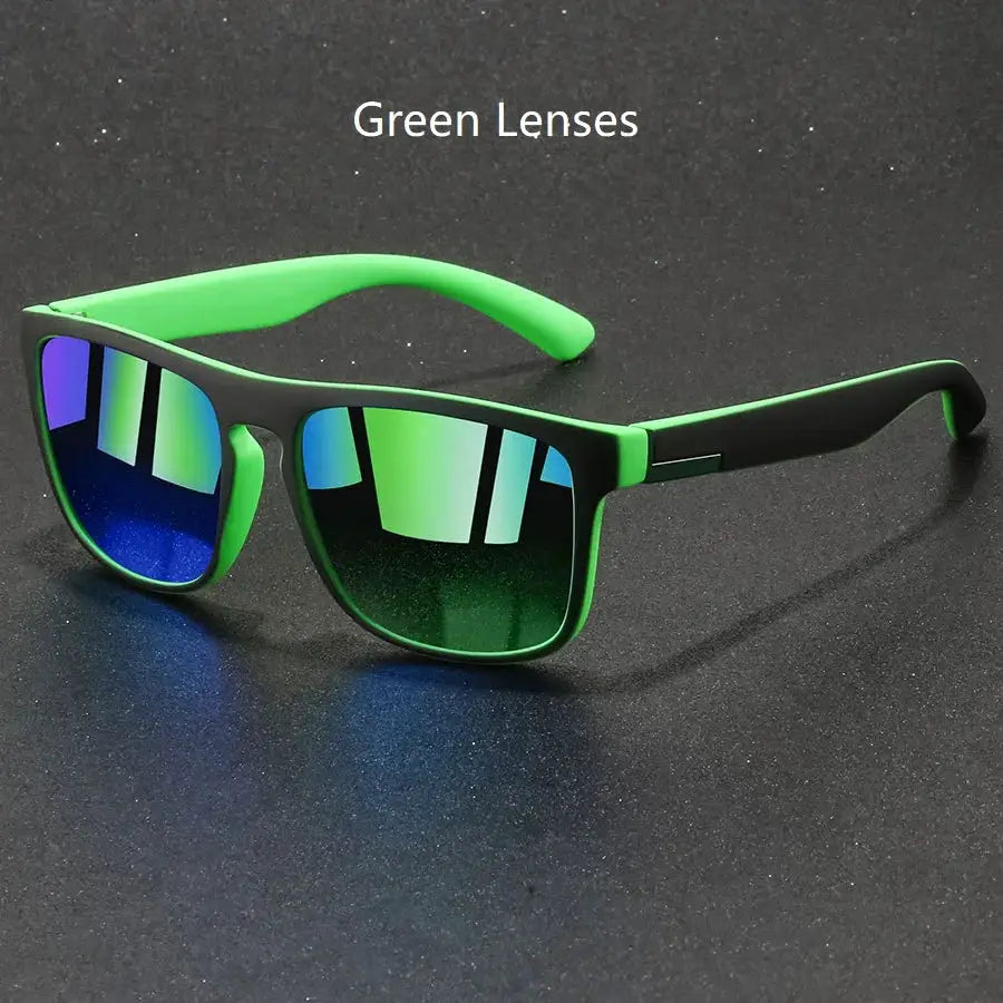 Fashion Vintage Square Sunglasses Men Women Fishing Driving Man Luxury Brand Designer Sun Glasses Anti-Glare Retro Eyewear by White Beach