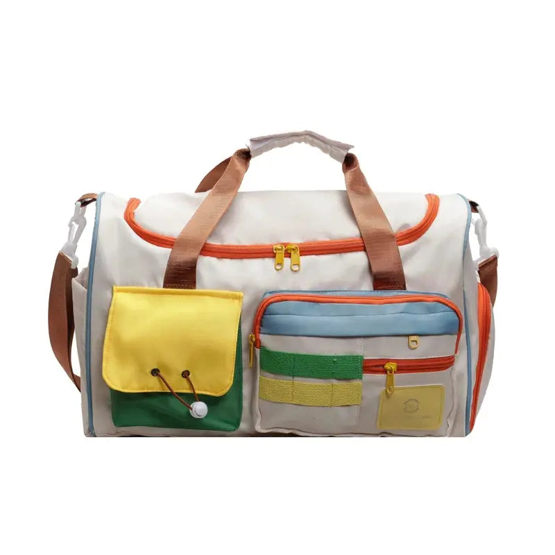 Travel Bag, Duffel Bag , Yoga Swimming Training Backpack, Satchel Shoulder Crossbody Tote Bag, Suitable for Men and and Women by White Beach