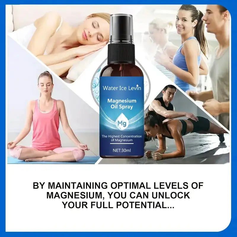 Magnesium Oil Spray face and body skin care essential oil moisturizing massage essential oil by White Beach