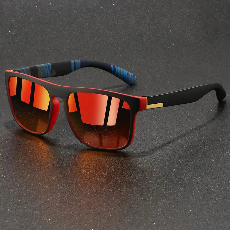 Fashion Vintage Square Sunglasses Men Women Fishing Driving Man Luxury Brand Designer Sun Glasses Anti-Glare Retro Eyewear by White Beach