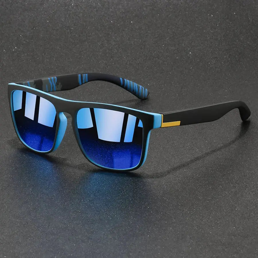 Fashion Vintage Square Sunglasses Men Women Fishing Driving Man Luxury Brand Designer Sun Glasses Anti-Glare Retro Eyewear by White Beach
