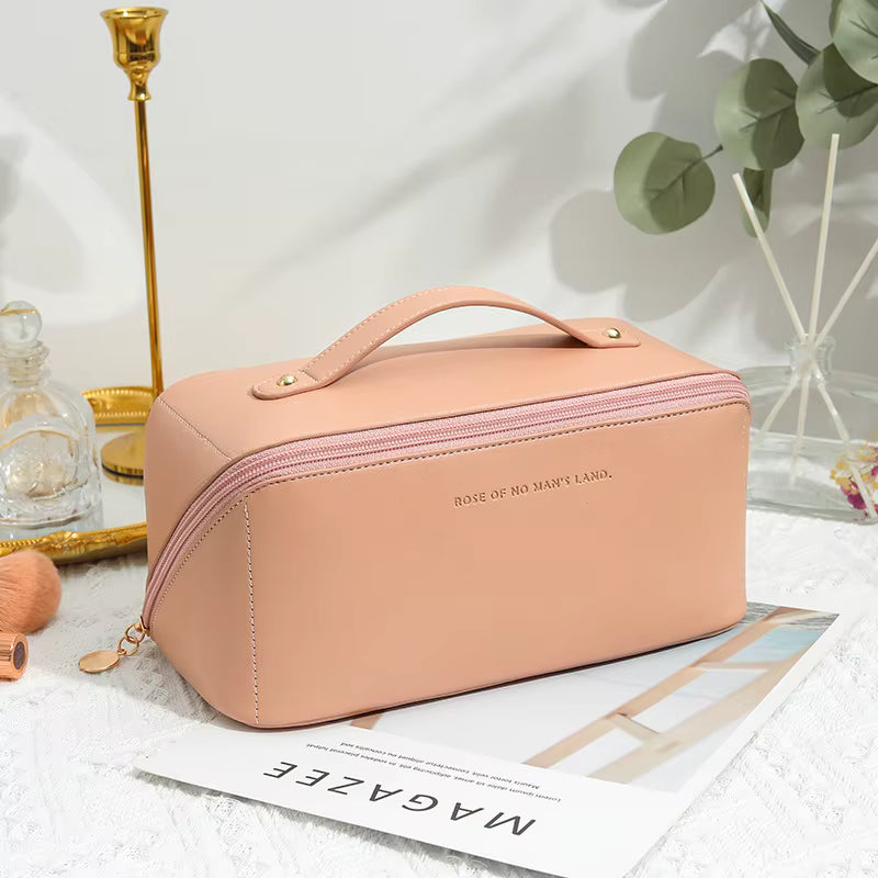Homefish Organizer Female Toiletry Kit Bag MakeUp Case Storage Pouch Luxury Lady Box, Cosmetic Bag, Organizer Bag For Travel Zip by AliShop