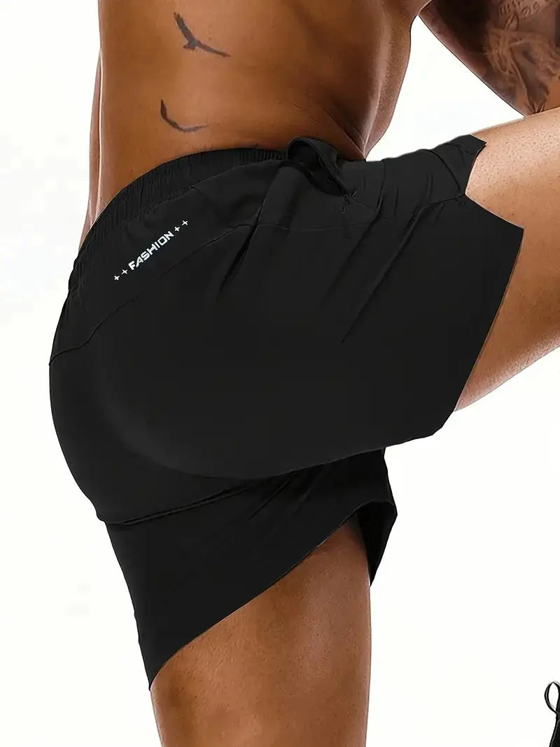 Men 2025 New Summer Beach New Models Solid Color Fashion Leisure Comfortable Elastic Waist Double Pockets Cool Sports Shorts by AliShop