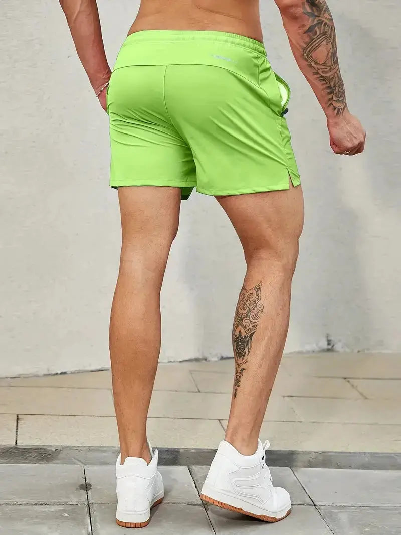Men 2025 New Summer Beach New Models Solid Color Fashion Leisure Comfortable Elastic Waist Double Pockets Cool Sports Shorts by AliShop