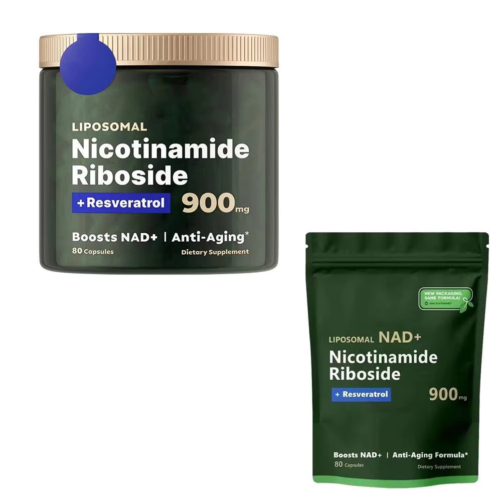 80 Capsules NAD+ Supplement 900mg Liposomal Nicotinamide Nucleoside Riboside Resveratrol NAD Supplement Boost Energy by AliShop