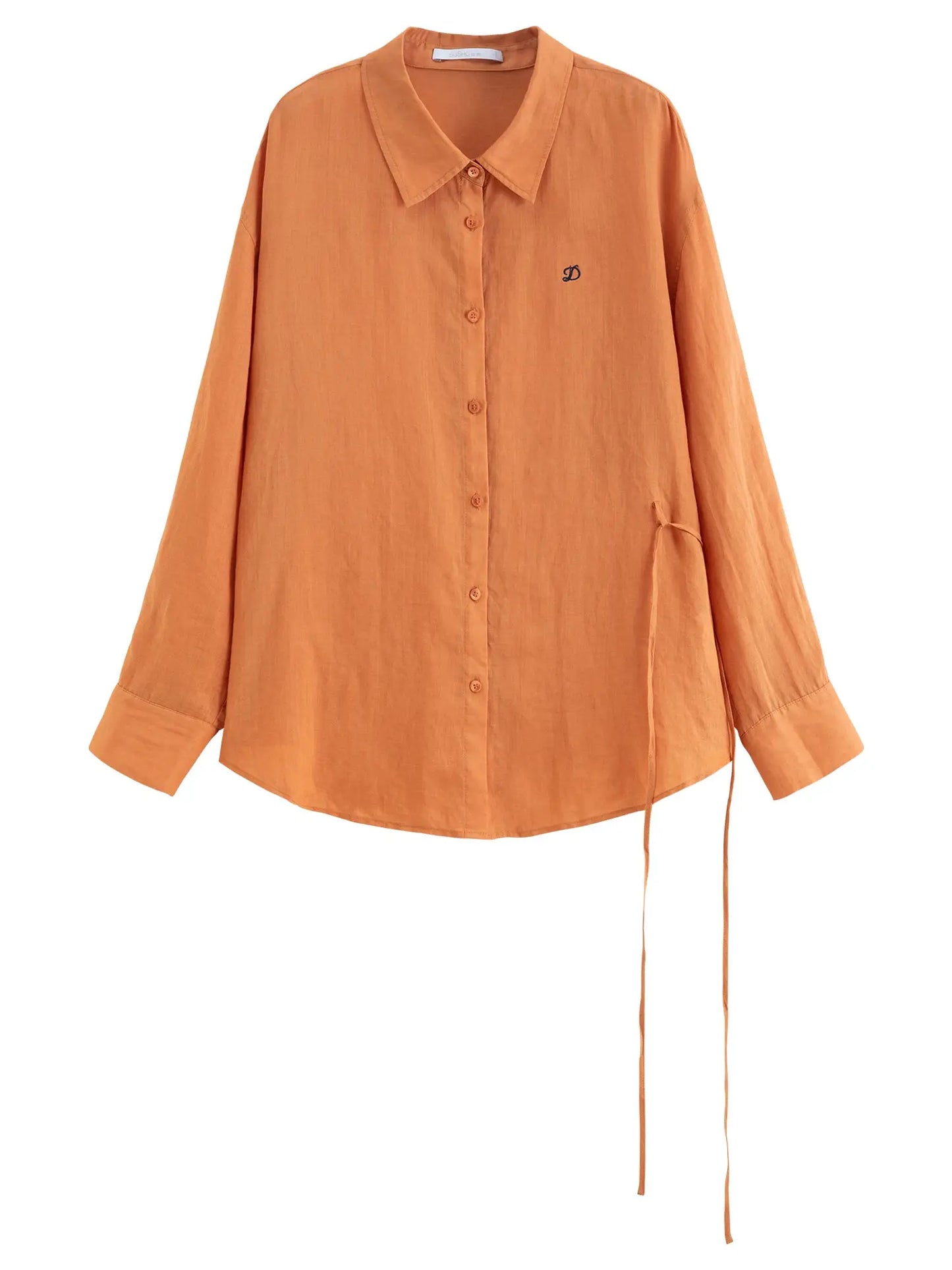 DUSHU 【Breathable Series】 Drop-Shoulder Multi-Color Linen Shirt New Summer Arrival Ramie Top Long Sleeve Leisure Sun-protection by AliShop