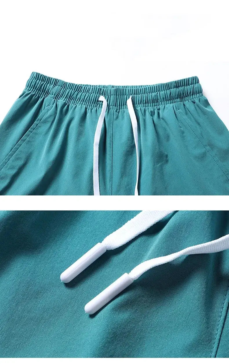 Men 2025 New Summer Beach New Models Solid Color Fashion Leisure Comfortable Elastic Waist Double Pockets Cool Sports Shorts by AliShop