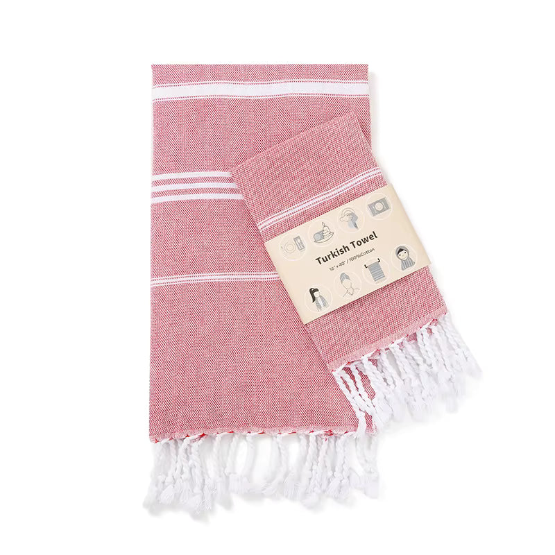 2-Pack 40x100CM Turkish Cotton for home Towel Soft Sauna Spa Bath Towel Hand and Face Towel Set Can used for kitchen sport gym by AliShop