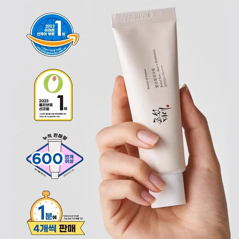 SPF50+ Beauty of Joseon Sunscreen Korean Rice Probiotic Solar Blocker Skin Cream Anti UV Sun Block Facial Mild Moisturizer 50ml by AliShop