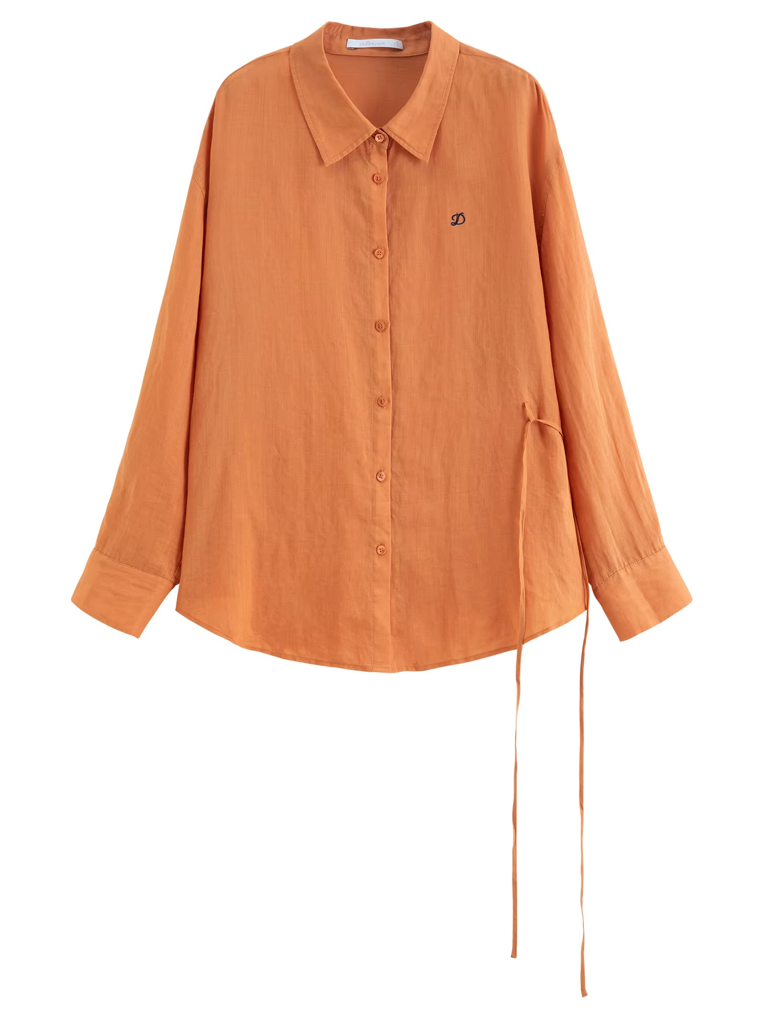 DUSHU 【Breathable Series】 Drop-Shoulder Multi-Color Linen Shirt New Summer Arrival Ramie Top Long Sleeve Leisure Sun-protection by AliShop