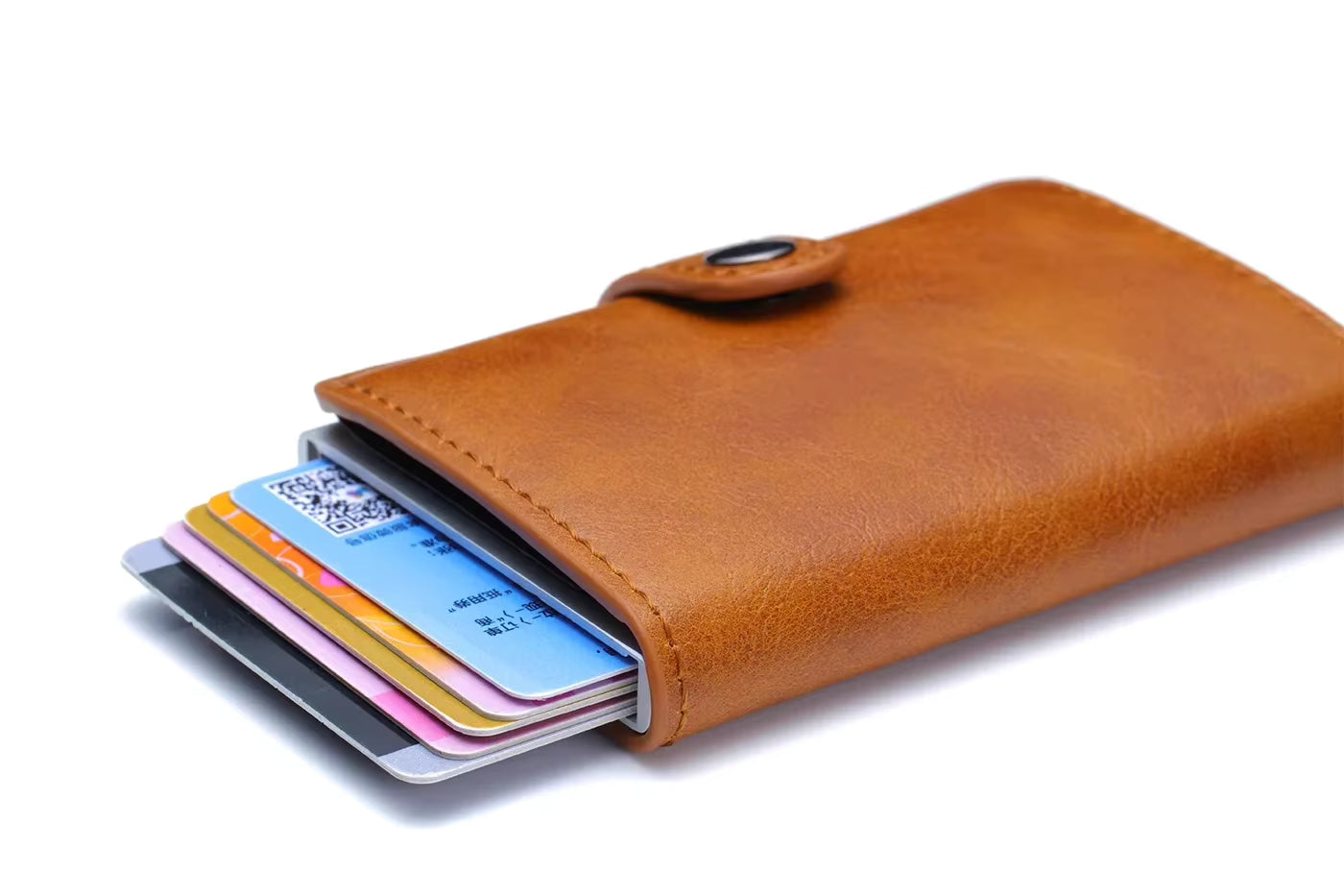 Rfid Visit Credit Card Holder Storage Luxury Small Smart Wallet Metal Business Cardholder Case Women Minimalist Walet for Men by AliShop
