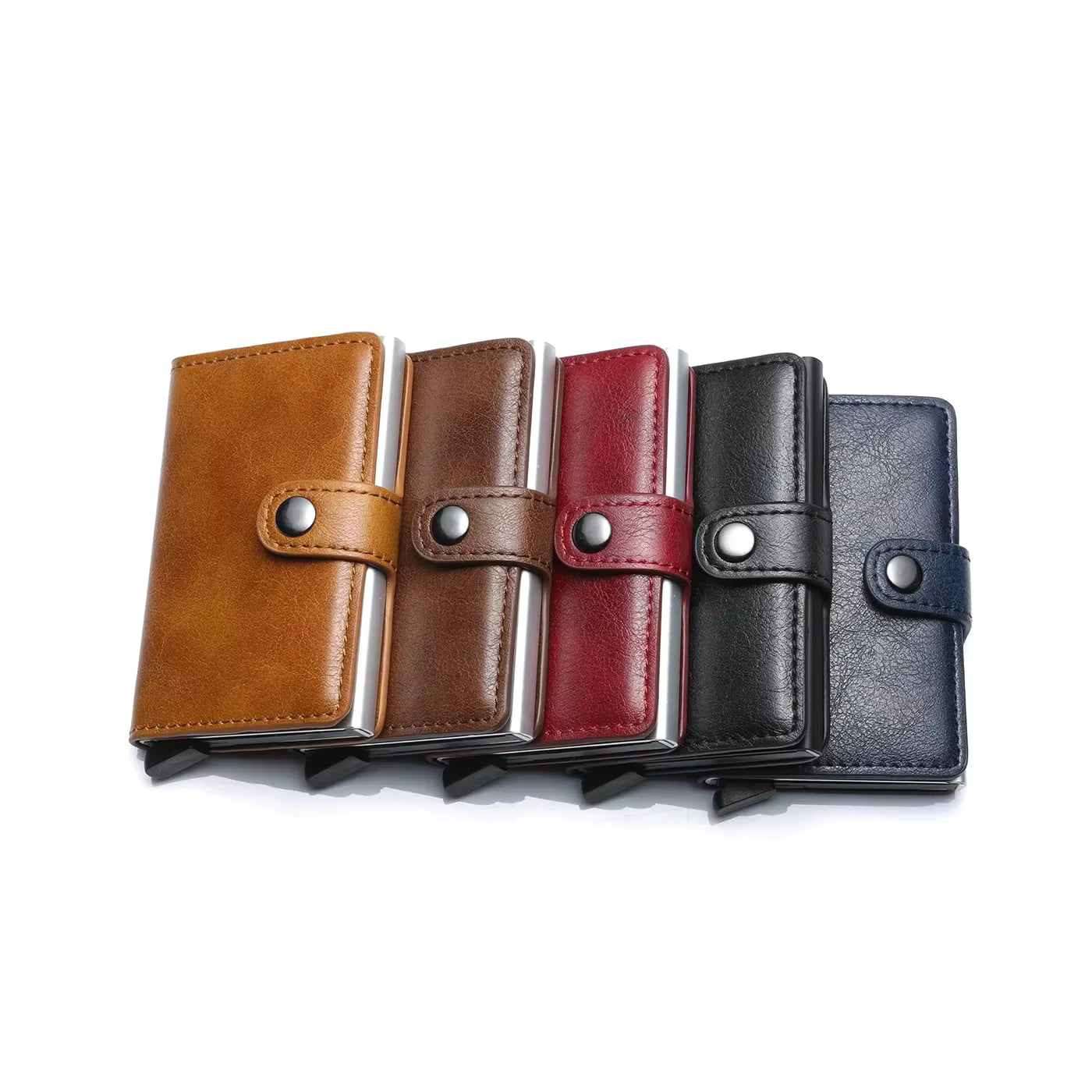 Rfid Visit Credit Card Holder Storage Luxury Small Smart Wallet Metal Business Cardholder Case Women Minimalist Walet for Men by AliShop
