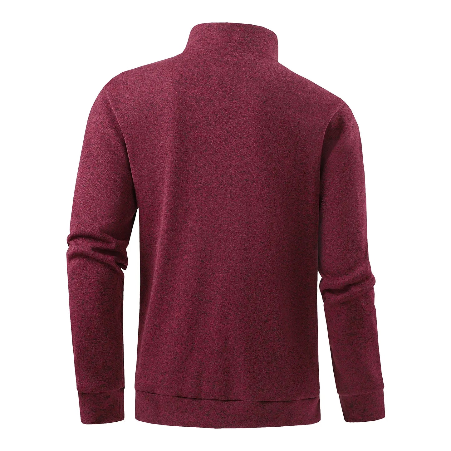 Autumn men's half-zip sweatshirts, long-sleeved solid color pullovers, turtlenecks, streetwear, winter warm jackets, sports coat by AliShop