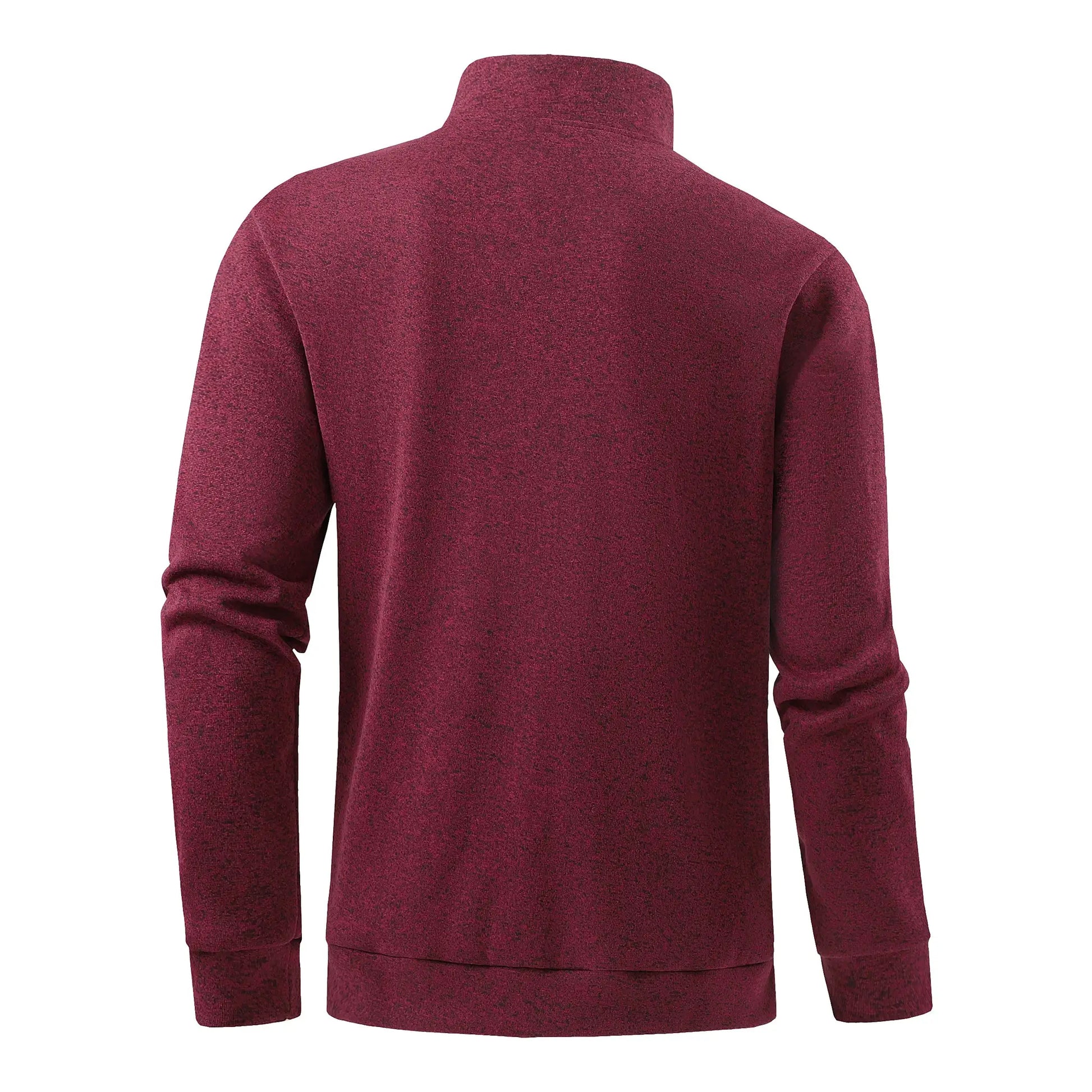 Autumn men's half-zip sweatshirts, long-sleeved solid color pullovers, turtlenecks, streetwear, winter warm jackets, sports coat by AliShop