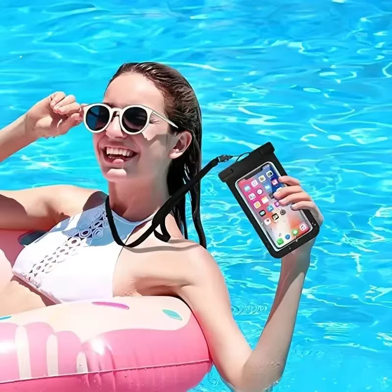 Floating Waterproof Swimming Bag Phone Case & Strap For iPhone 11 12 13 14 15 Pro Max Samsung S23 S22 Xiaomi Huawei Cover by AliShop