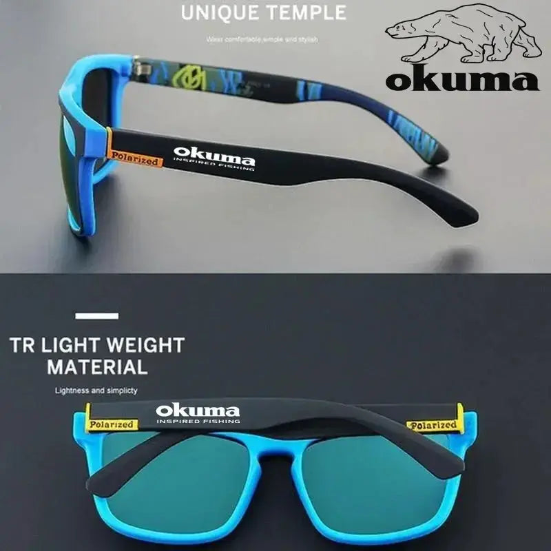 Okuma polarized sunglasses UV400 for men and women outdoor hunting, fishing, driving bicycles, sunglasses optional box by AliShop
