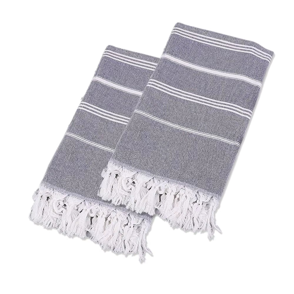 Thin 100X180cm Turkish Beach Towel Oversized Sand Free Tassel Quick Dry Swim Extra Large Light Travel for Adults Gifts Accessories by AliShop