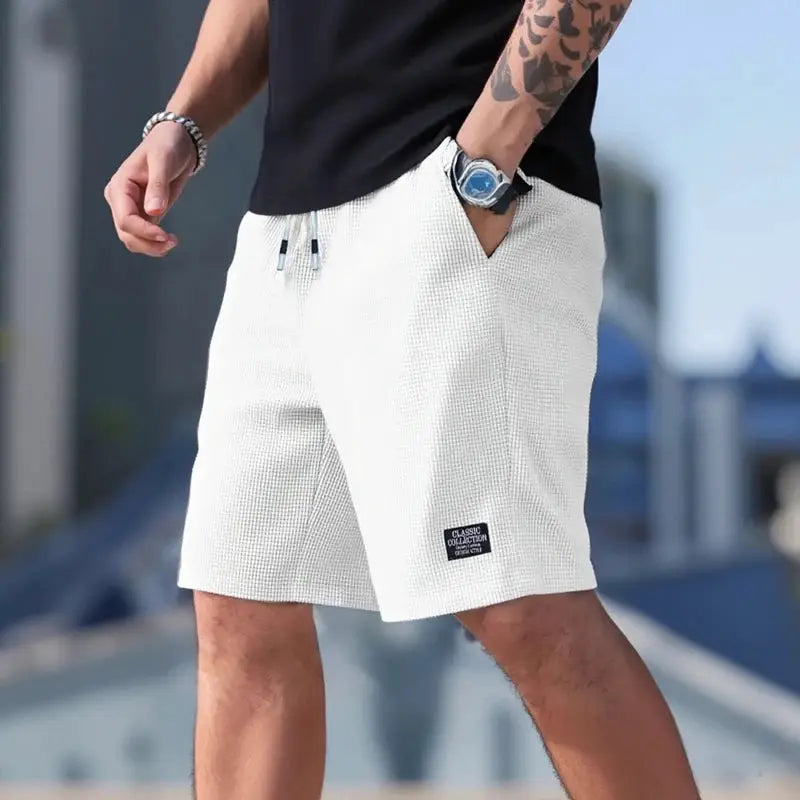 Men's Shorts, Men's Casual Pants, Men's Beach Shorts, Men's Sports Shorts, New Fashion Textured Fabric, Breathable Pants, Suitable for Both Daily Casual Wear and Sports by AliShop
