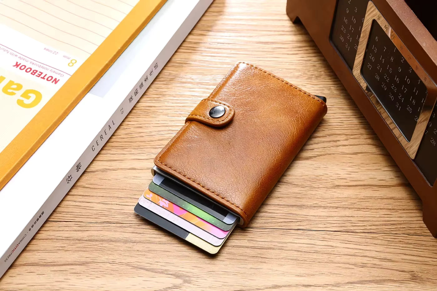 Rfid Visit Credit Card Holder Storage Luxury Small Smart Wallet Metal Business Cardholder Case Women Minimalist Walet for Men by AliShop