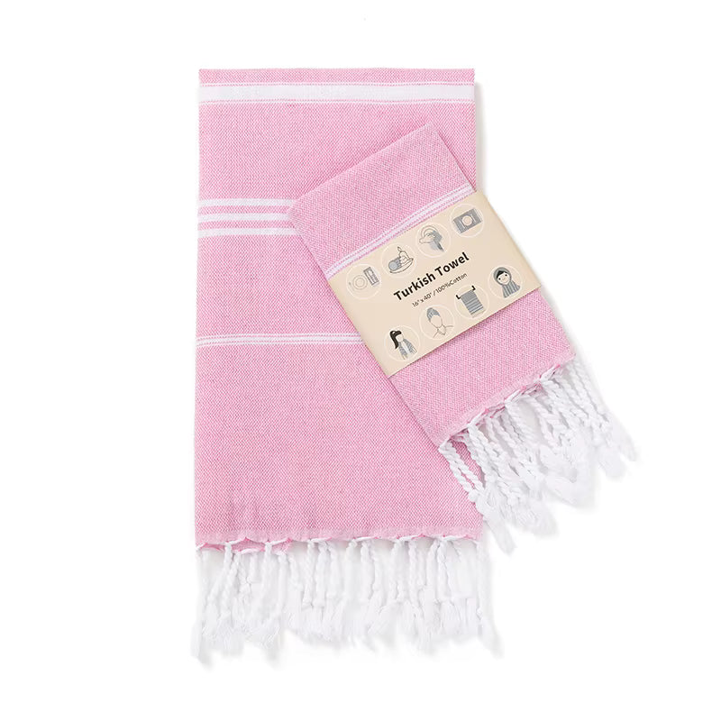 2-Pack 40x100CM Turkish Cotton for home Towel Soft Sauna Spa Bath Towel Hand and Face Towel Set Can used for kitchen sport gym by AliShop