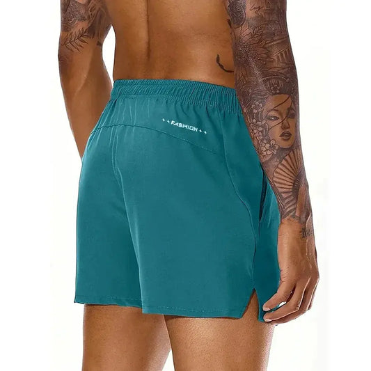 Men 2025 New Summer Beach New Models Solid Color Fashion Leisure Comfortable Elastic Waist Double Pockets Cool Sports Shorts by AliShop