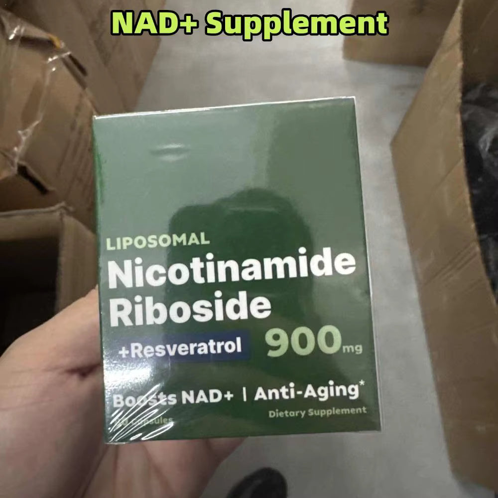 80 Capsules NAD+ Supplement 900mg Liposomal Nicotinamide Nucleoside Riboside Resveratrol NAD Supplement Boost Energy by AliShop
