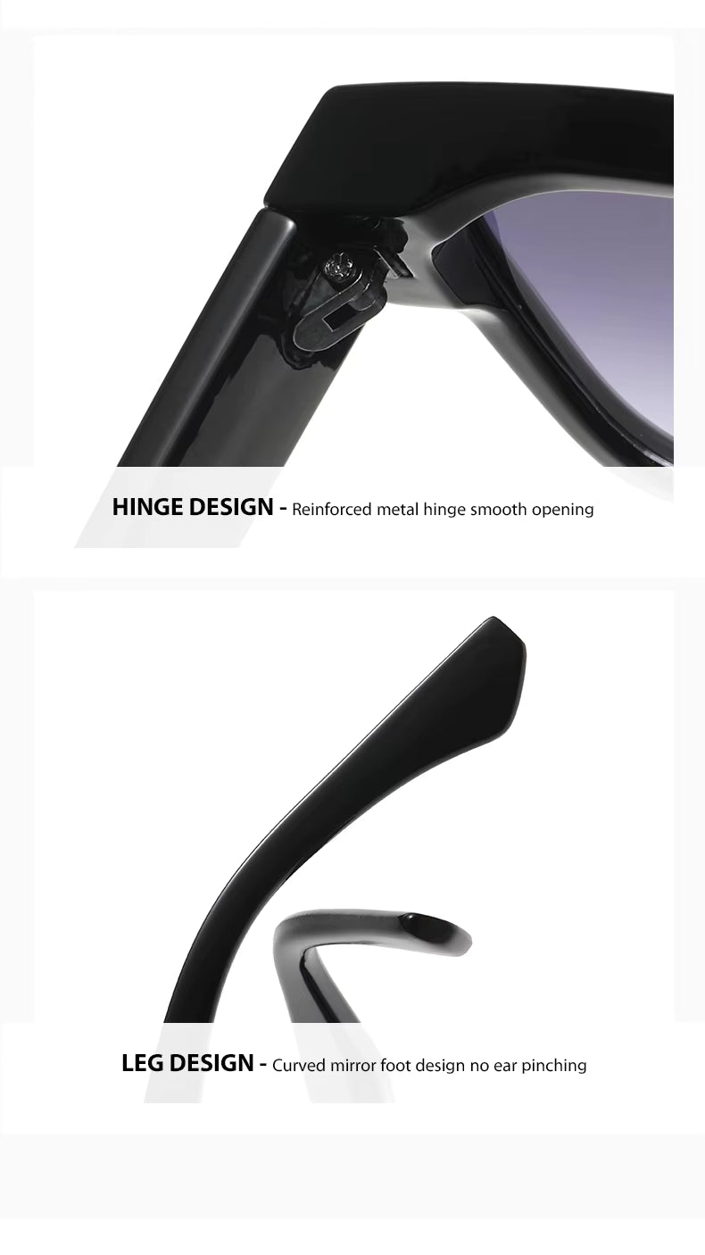 Light Luxury Square Sunglasses Minimalist Design Elegant Unisex Uv400 Protection Sun Glasses 9017 by AliShop
