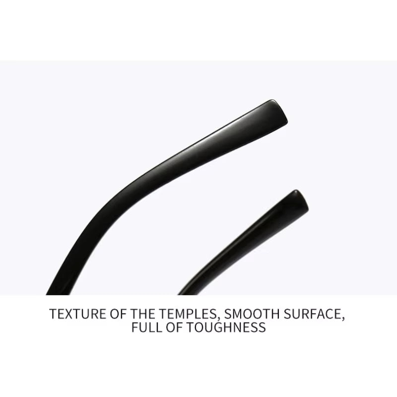 Rimless Rectangle Sunglasses, UV400 Protection Frameless Sun Glasses, Retro Eyewear for Women & Men by AliShop