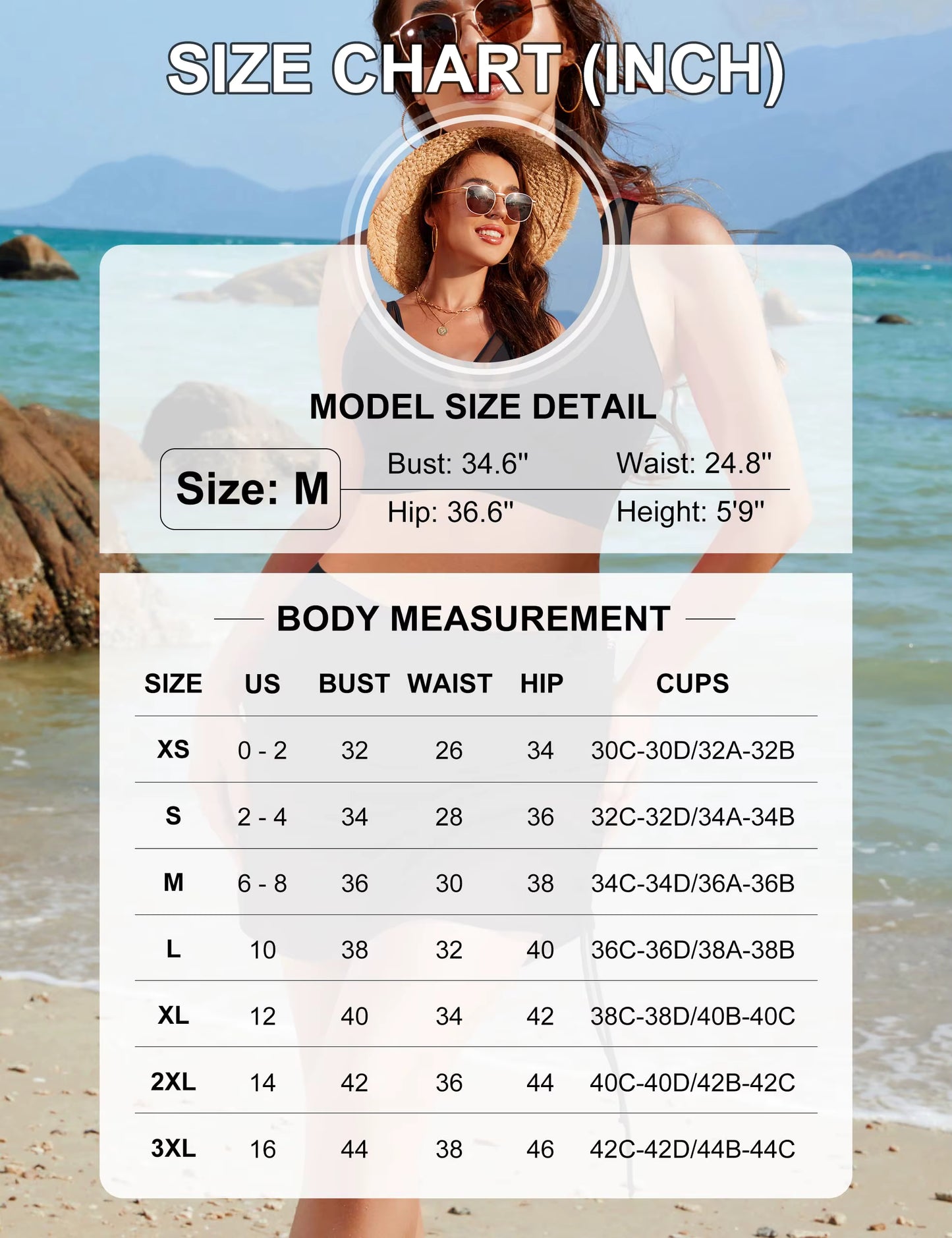 Womens Swim Skirt High Waisted Bikini Sets Tummy Control Swimsuits Mesh Sarong Wraps Bathing Suits by AliShop