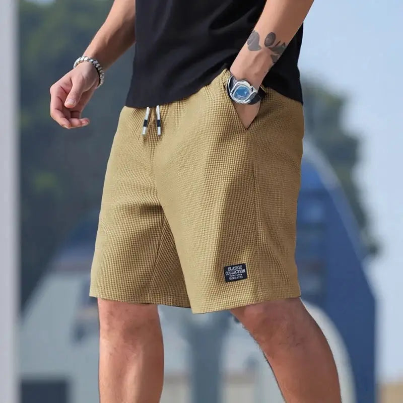Men's Shorts, Men's Casual Pants, Men's Beach Shorts, Men's Sports Shorts, New Fashion Textured Fabric, Breathable Pants, Suitable for Both Daily Casual Wear and Sports by AliShop