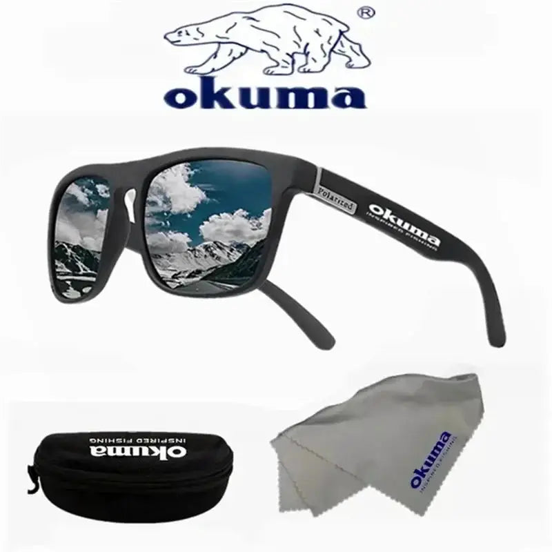 Okuma polarized sunglasses UV400 for men and women outdoor hunting, fishing, driving bicycles, sunglasses optional box by AliShop