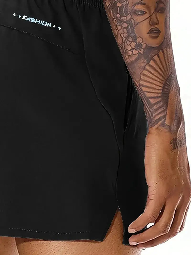 Men 2025 New Summer Beach New Models Solid Color Fashion Leisure Comfortable Elastic Waist Double Pockets Cool Sports Shorts by AliShop