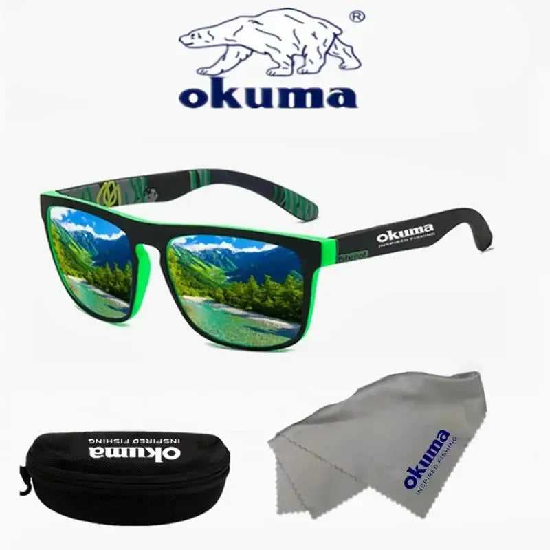 Okuma polarized sunglasses UV400 for men and women outdoor hunting, fishing, driving bicycles, sunglasses optional box by AliShop