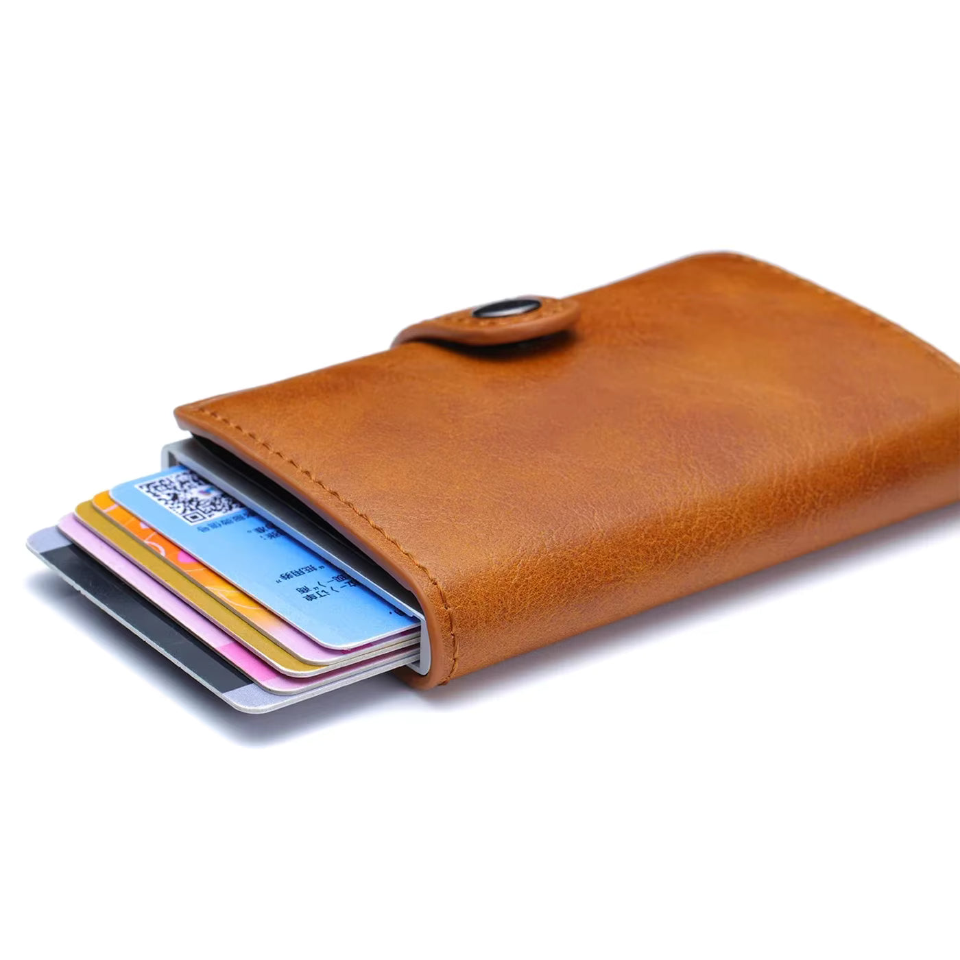 Rfid Visit Credit Card Holder Storage Luxury Small Smart Wallet Metal Business Cardholder Case Women Minimalist Walet for Men by AliShop