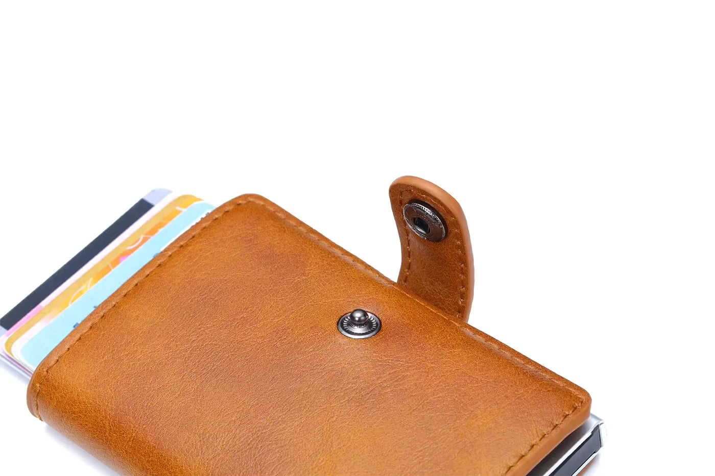 Rfid Visit Credit Card Holder Storage Luxury Small Smart Wallet Metal Business Cardholder Case Women Minimalist Walet for Men by AliShop