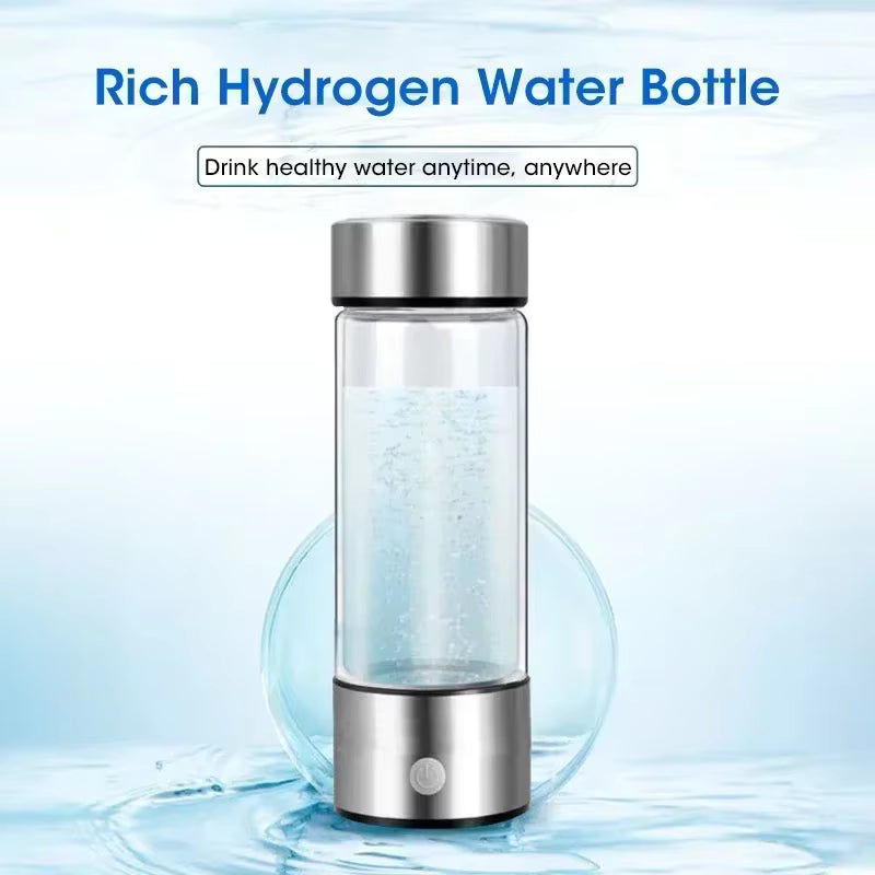 Hydrogen-Rich Water Cup Electric Hydrogen Rich Water Generator Bottle Titanium Quality Filter Portable Antioxidant Lonizer 420ml by AliShop