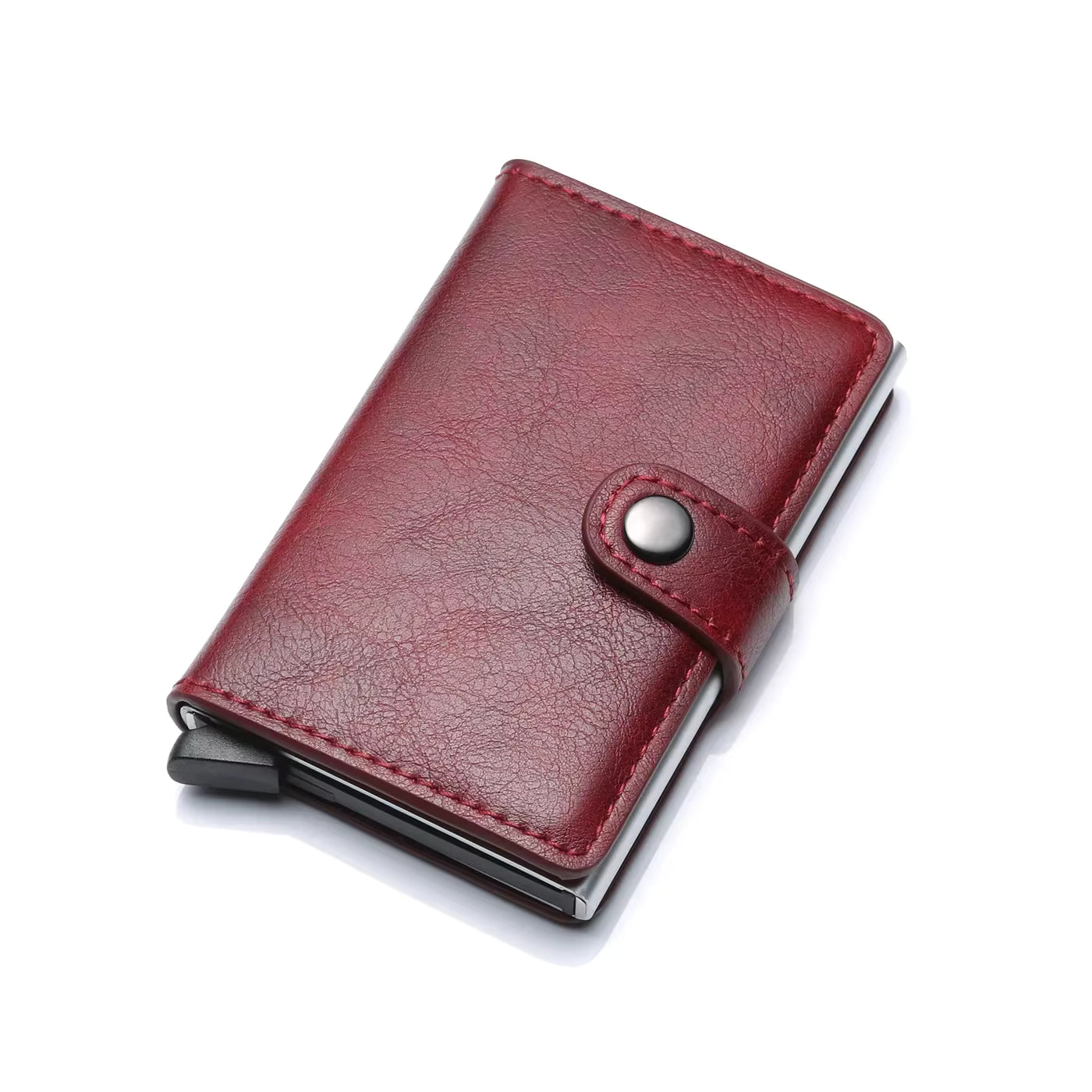 Rfid Visit Credit Card Holder Storage Luxury Small Smart Wallet Metal Business Cardholder Case Women Minimalist Walet for Men by AliShop