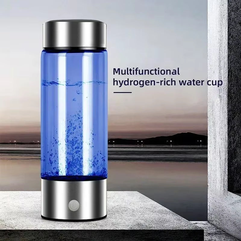 Hydrogen-Rich Water Cup Electric Hydrogen Rich Water Generator Bottle Titanium Quality Filter Portable Antioxidant Lonizer 420ml by AliShop