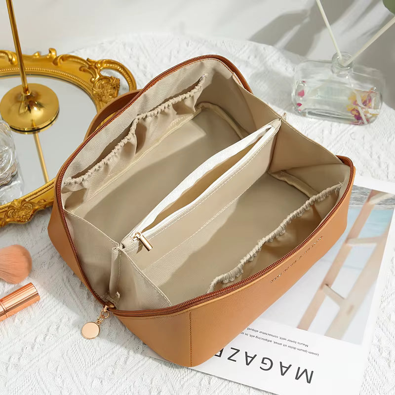 Homefish Organizer Female Toiletry Kit Bag MakeUp Case Storage Pouch Luxury Lady Box, Cosmetic Bag, Organizer Bag For Travel Zip by AliShop