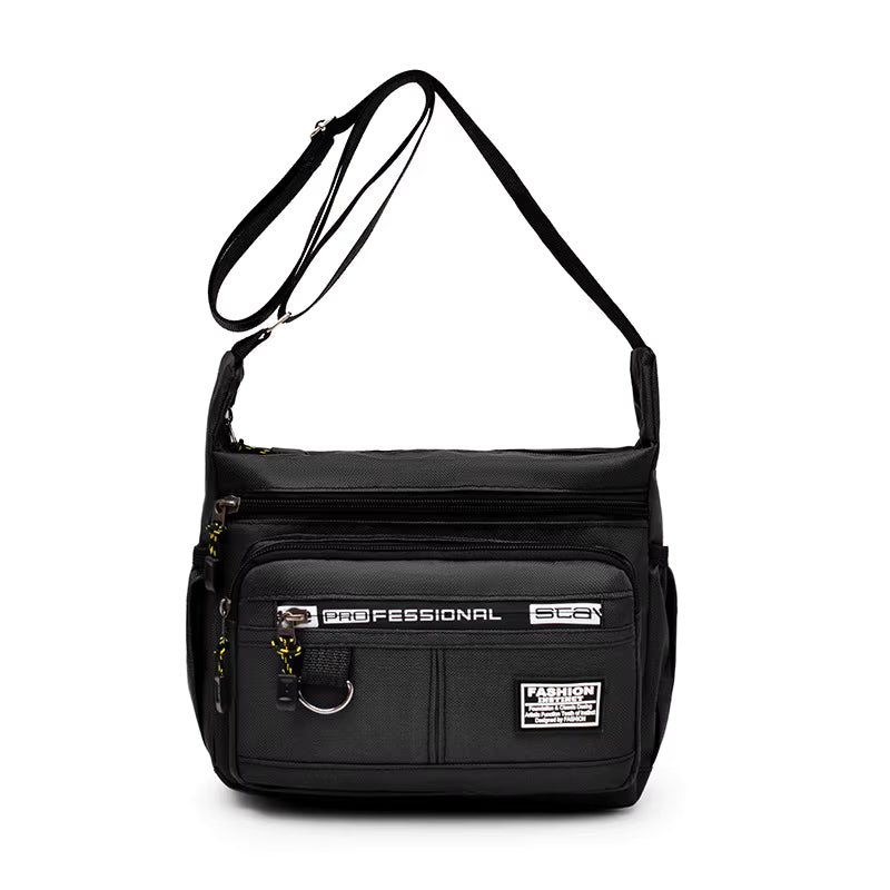 Design Oxford Shoulder Bag Large Capacity Men's Casual Multi-layer Pocket Fashion Single Shoulder Crossbody Luxury Messenger Bag by AliShop