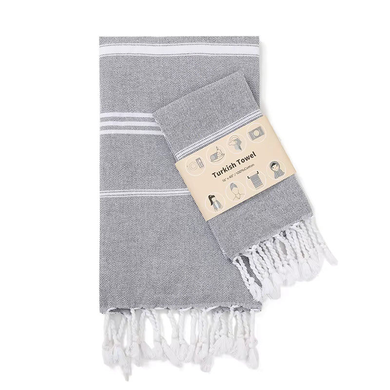 2-Pack 40x100CM Turkish Cotton for home Towel Soft Sauna Spa Bath Towel Hand and Face Towel Set Can used for kitchen sport gym by AliShop